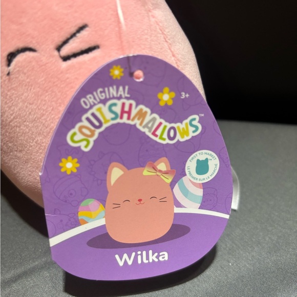 Squishmallow Wilka Pink Cat Plush Toy - Picture 2 of 2